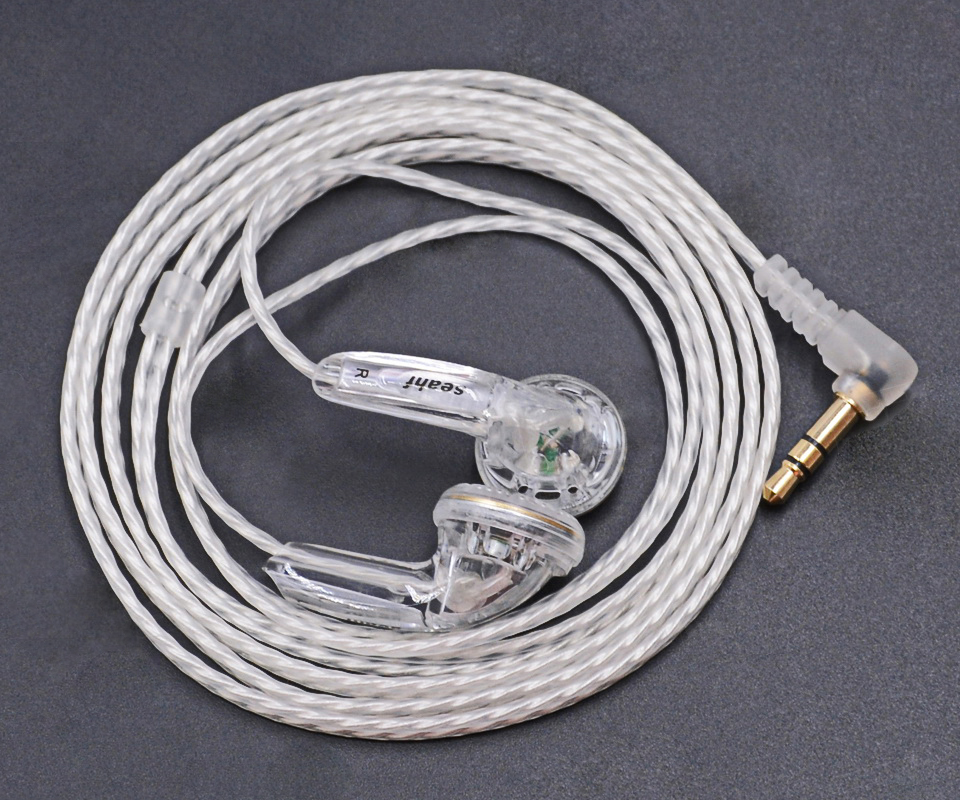 Seahf AWK-F32T หูฟัง Earbud 32 ohm รุ่นใหม่บอดี้ใส สายชุบเงิน