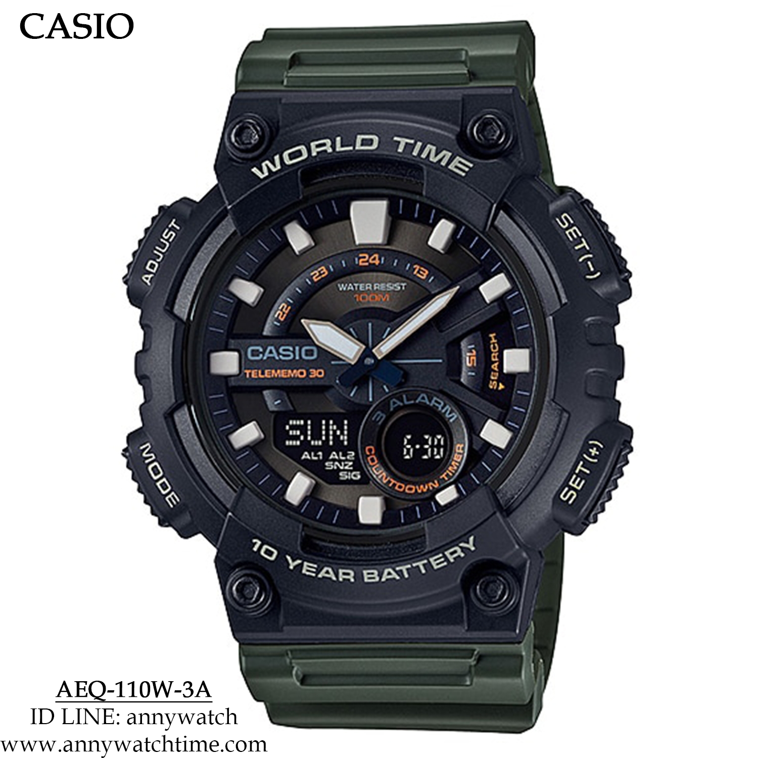 CASIO AEQ-110W-3A