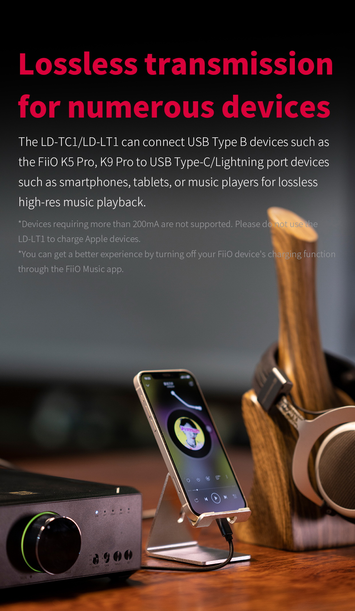 ขาย FiiO LD-LT1 สายแปลง USB Type-B เป็น Lightning ประกันศูนย์ไทย