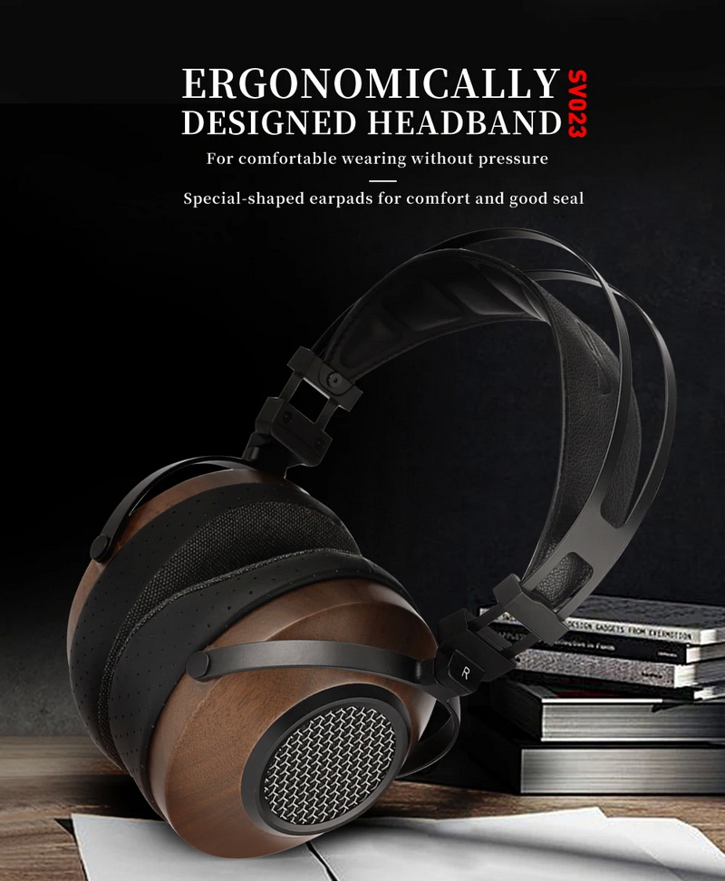 Sivga SV023 หูฟัง Headphone ไดรเวอร์ไดนามิก ไดอะแฟรมชุบเบริลเลียม ไม้แบบเปิดด้านหลัง ประกันศูนย์ไทย