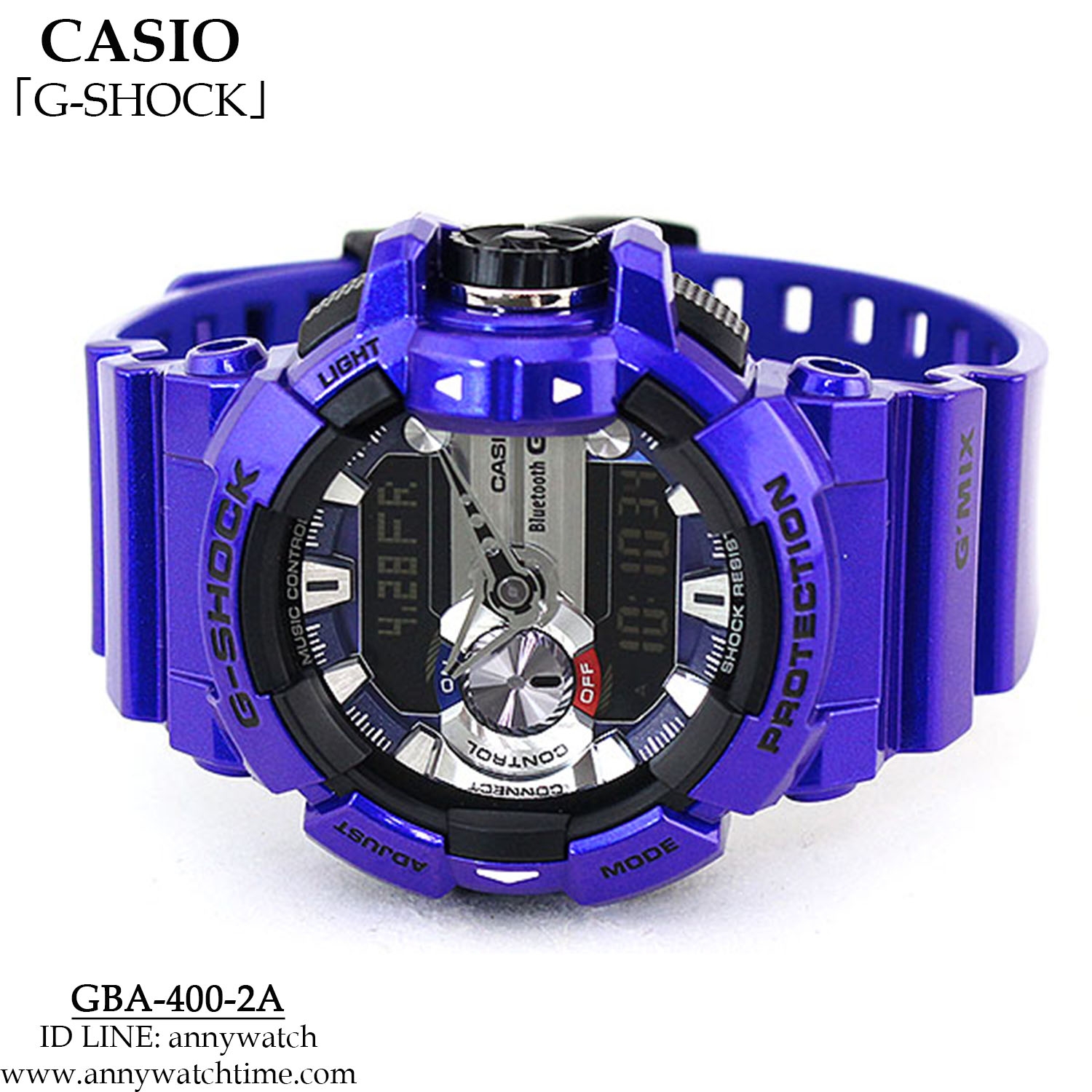G-SHOCK GBA-400-2A - จำหน่ายนาฬิกาของแท้ 100% รับซ่อมนาฬิกา