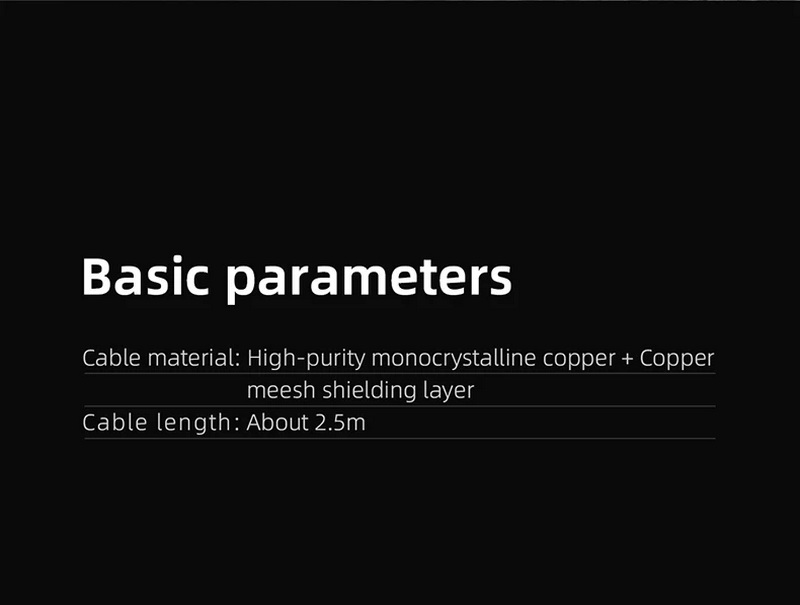 FiiO LX-SP3 สายลำโพงแอคทีฟ Dual 8pinS-video speaker สำหรับ SP3 ยาว 2.5 เมตร