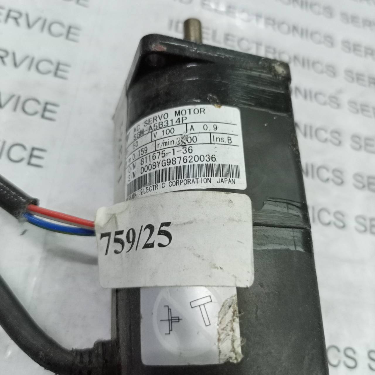 SGM-A5B314P SERVO MOTOR " YASKAWA "