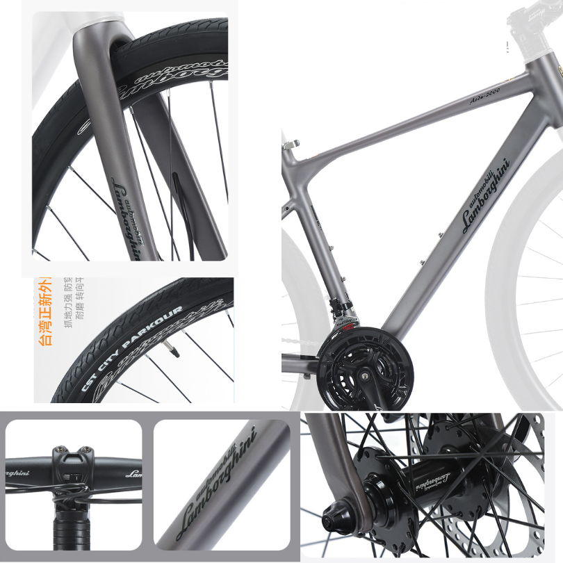 จักรยาน Lamborghini Aodu-2000 Hybrid – อลูมิเนียมเฟรม 24 เกียร์ ล้อ 700C