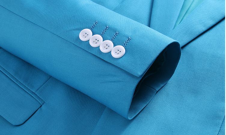 Pre-order ชุดสูทชาย สีฟ้าน้ำทะเล สไตล์เกาหลี พร้อมเสื้อกั๊ก