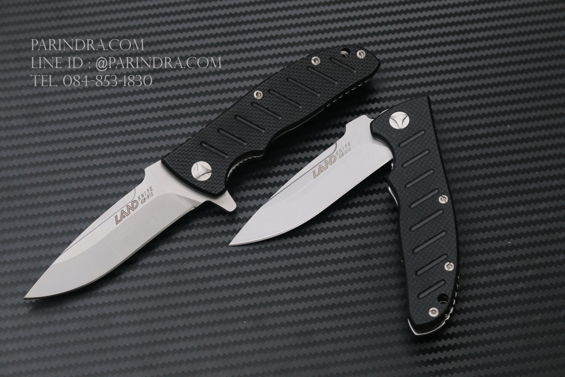 มีดพับ Land Knife GB-912 ด้าม G10 ดำ คมกริบ (ของแท้)