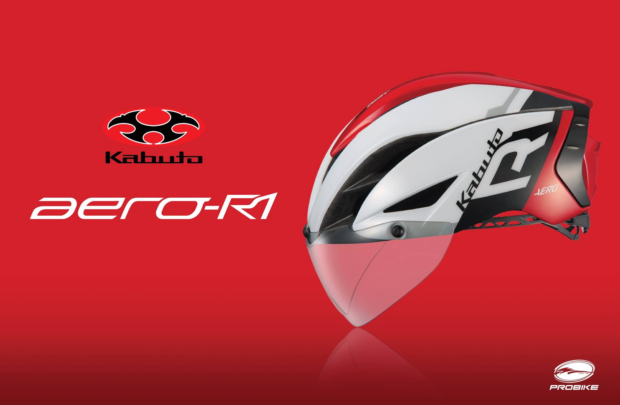 หมวกจักรยาน KABUTO AERO-R1 HELMET 2019 (มี 1 เลนส์ใส)