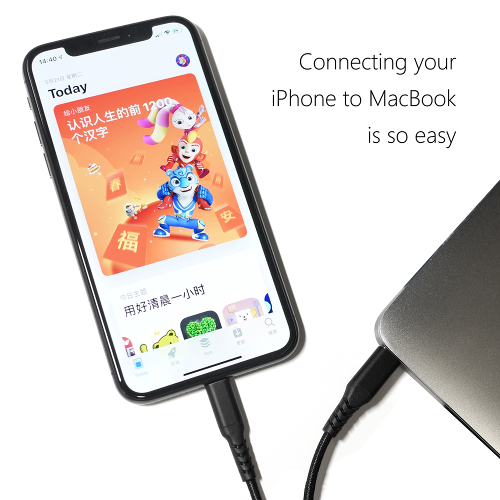 ขาย DD TC94 สายชาร์จ USB type-C to Lightning สำหรับ iPhone, iPad Pro, Macbook รองรับ MFi Certified