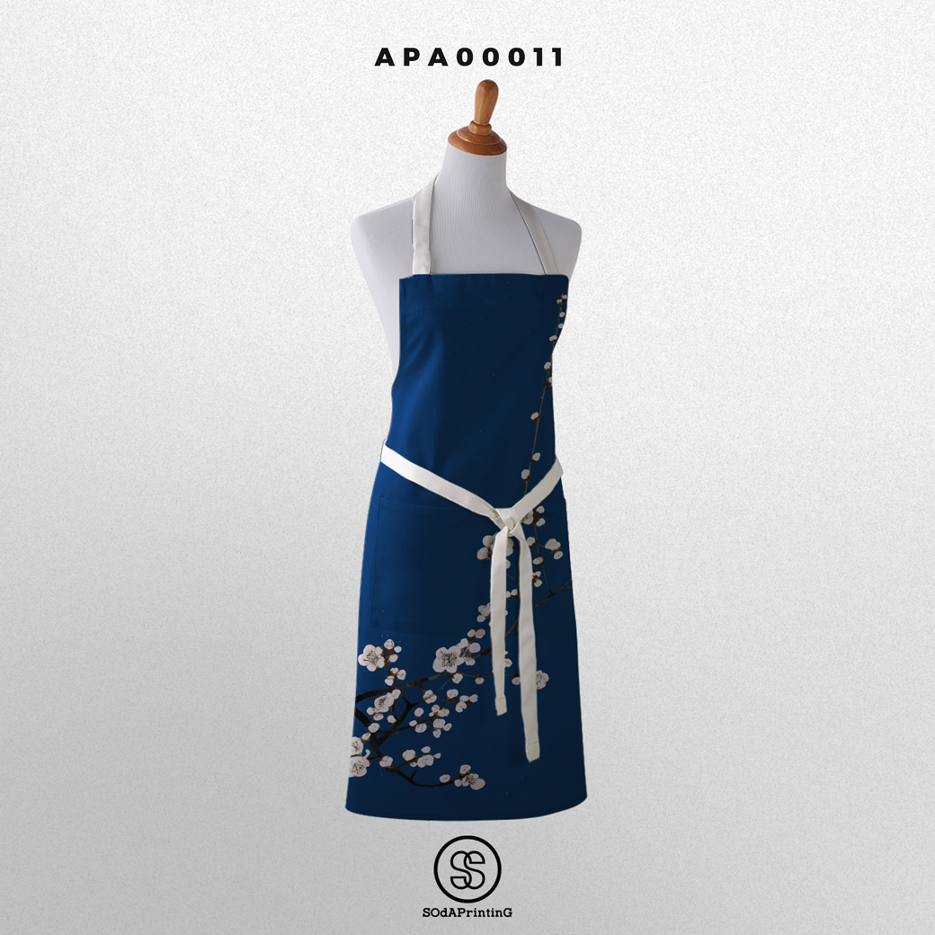 ผ้ากันเปื้อน พิมพ์ลาย Sakura รหัส APA00011 #ผ้ากันเปื้อน #SOdAapron #SOdAHome