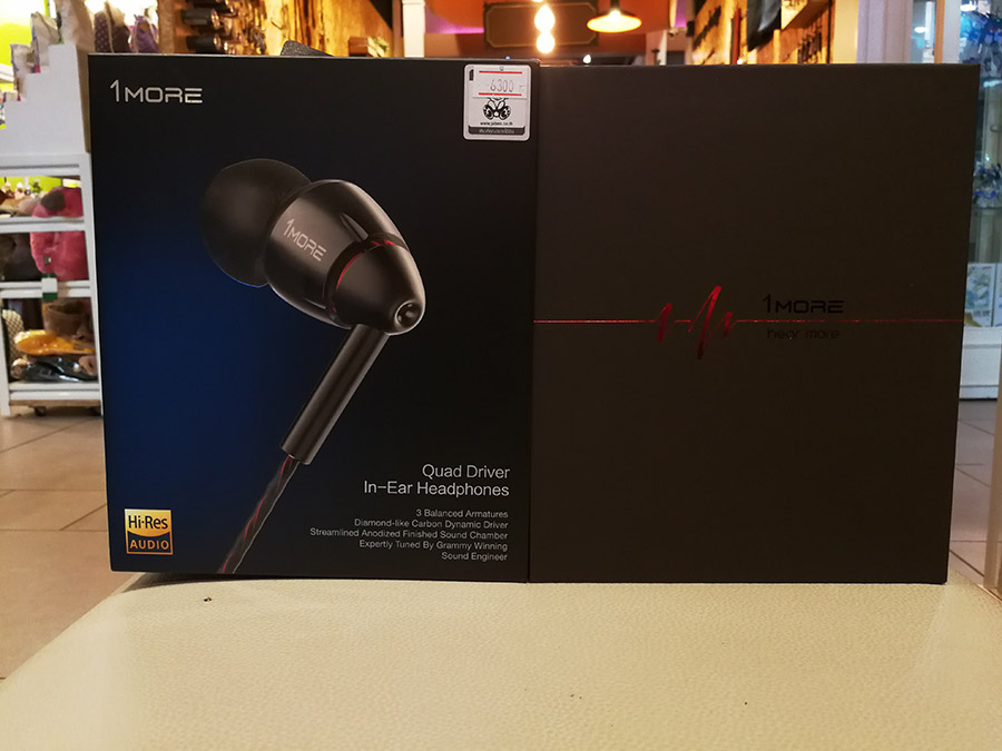1More Quad Driver E1010 หูฟัง 4ไดรเวอร์ตัวท้อป 3Balanced Armatures และ 1dynamic บอดี้อลูมีเนียมหรูหรา มีไมค์