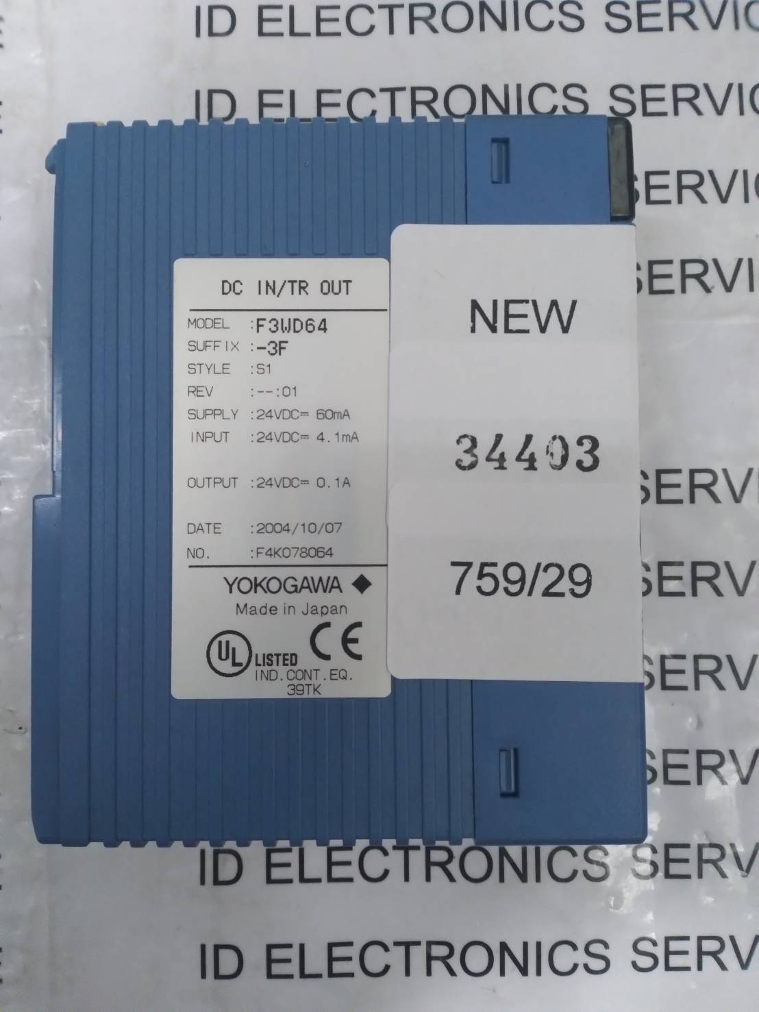 F3WD64-3F PLC " YOKOGAWA "