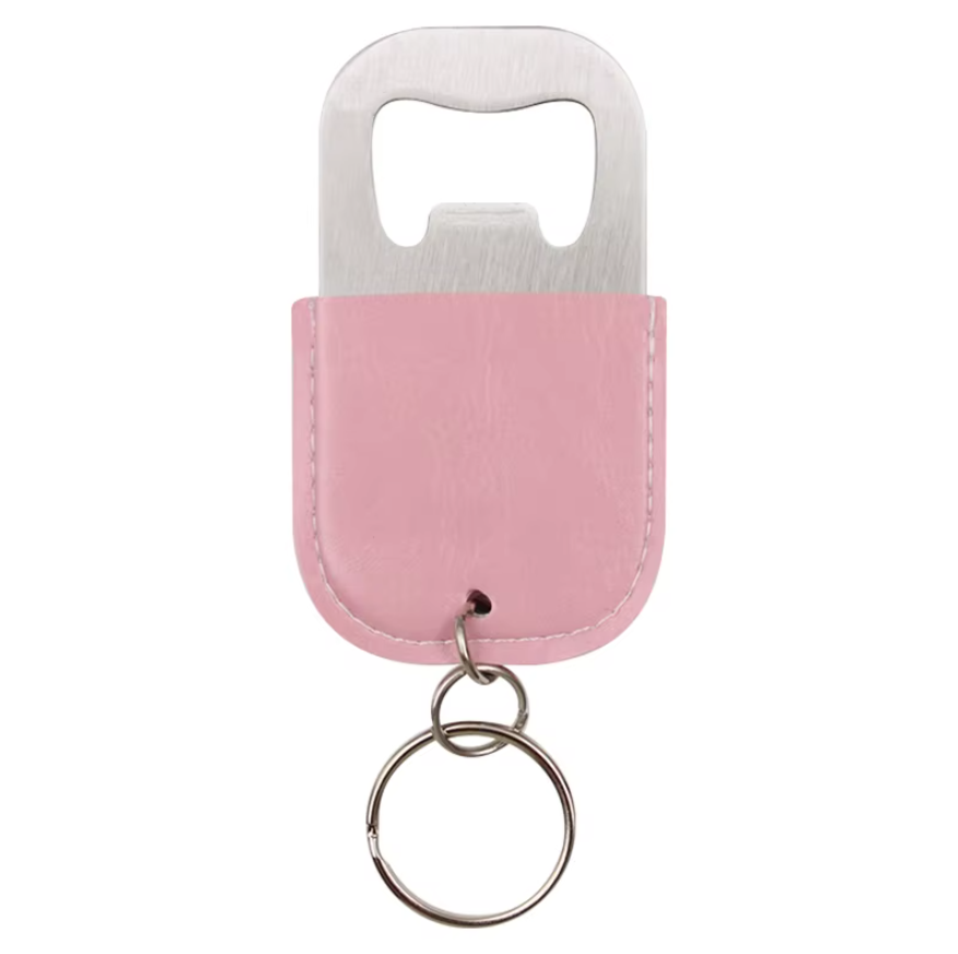 พวงกุญแจที่เปิดขวดหนัง PU