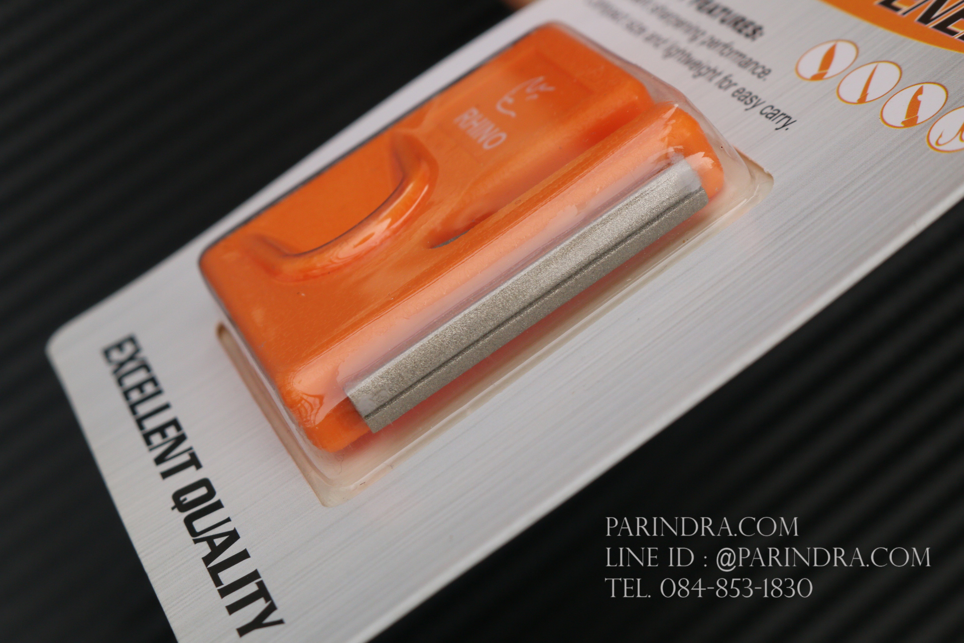 หินลับมีดแบบพกพา Knife & Hook Sharpener Rhino Brand NO.6652 (ของแท้)