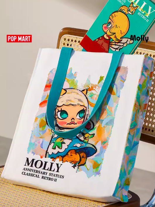 PRE. กระเป๋าผ้าสีขาว POPMART MOLLY ของแท้ 100% (นำเข้า 14-25 วัน )