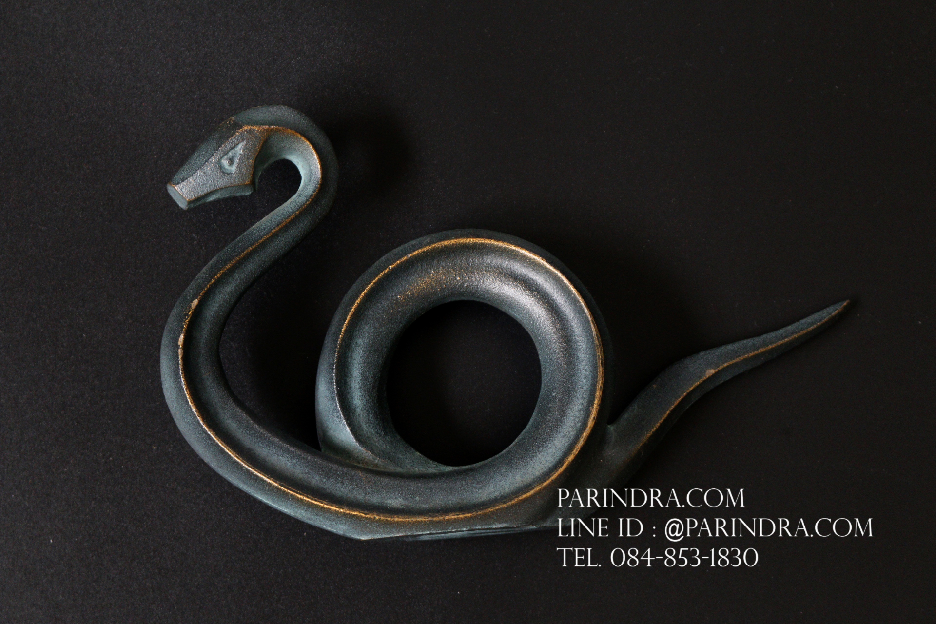 รูปปั้นหล่อ รูปทรงงู ของเก่า งานญี่ปุ่น