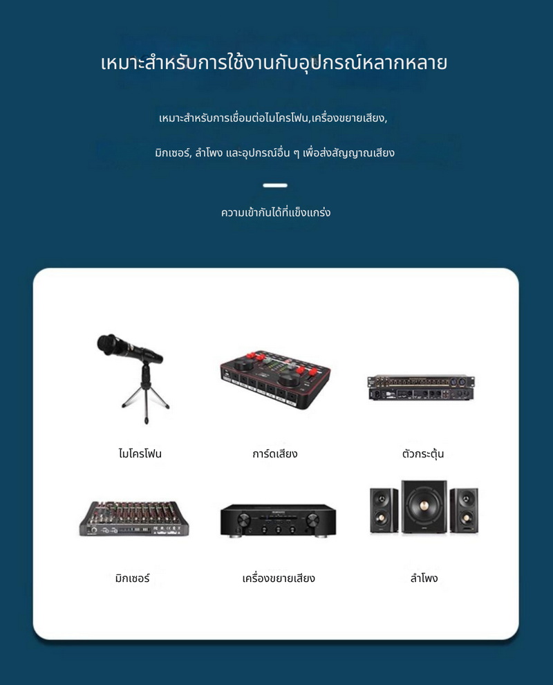 ERTK XLR6.35toXLR ตัวผู้ สำหรับใช้งานกับเครื่องเสียง, เครื่องขยายเสียง, มิกเซอร์, ไมโครโฟน ประกันศูนย์ไทย