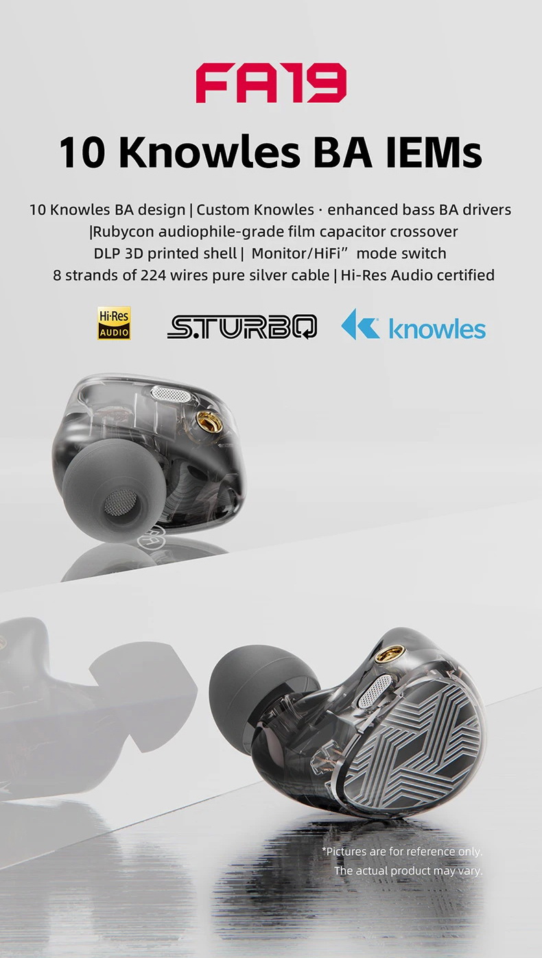 FiiO FA19 หูฟัง 10 BA Driver สำหรับ Gamer จากการจัดอันดับของช่อง Fresh Review Wallhack Tie list