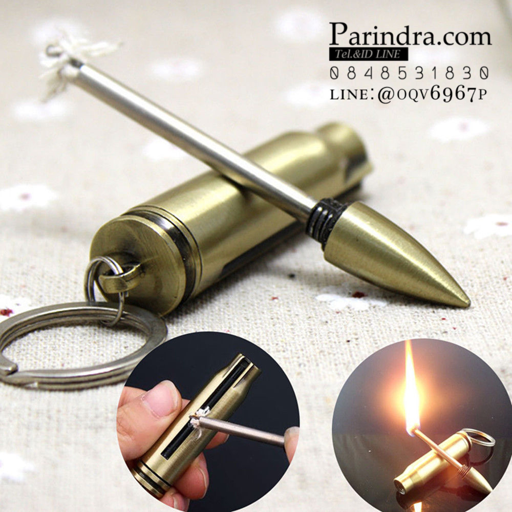 ไม้ขีดไฟไม่กลัวน้ำ เติมน้ำมันรอนสันในการจุด แบบกระสุน