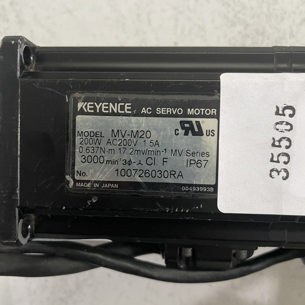 MV-M20 SERVO MOTOR " KEYENCE "