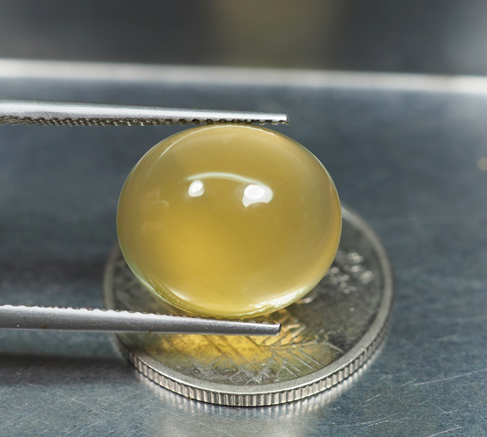 คาลซิโดนีสีเหลือง(Yellow Chalcedony) 8.82 กะรัต
