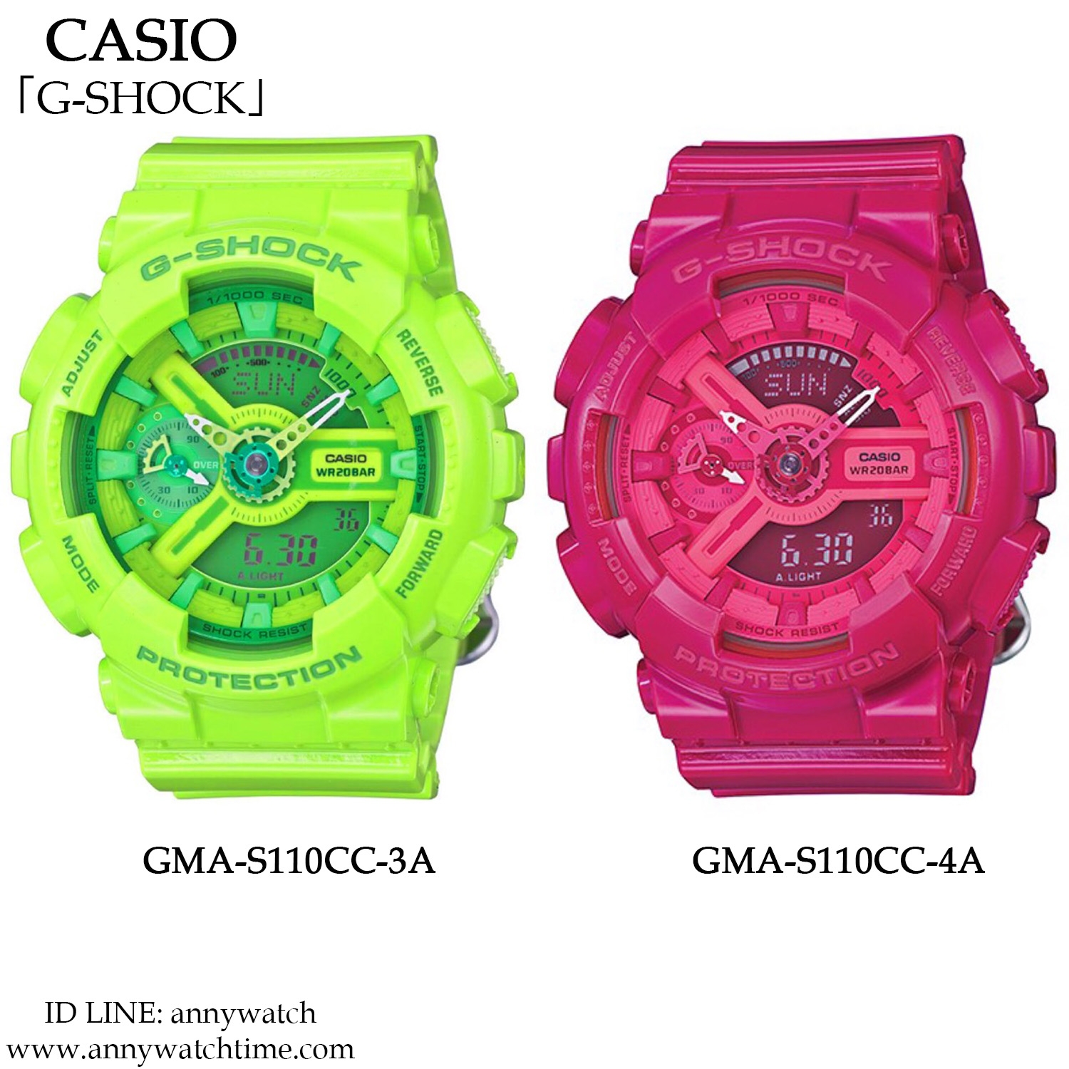 G-SHOCK GMA-S110CC-3A - จำหน่ายนาฬิกาของแท้ 100% รับซ่อมนาฬิกา