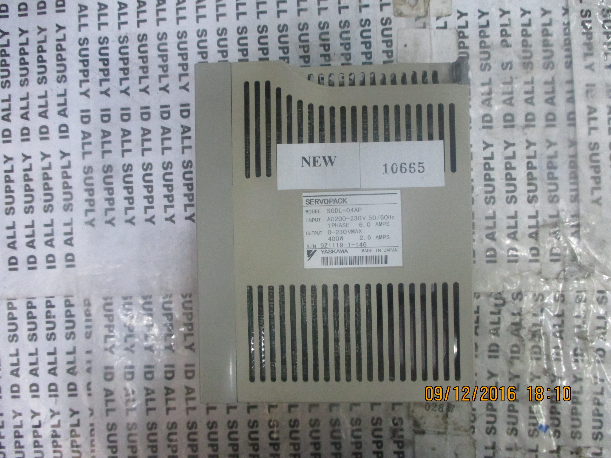 SGDL-04AP SERVO DRIVE " YASKAWA "