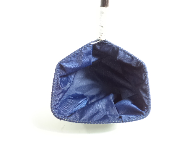 กระชอนตักปลากัดแบบผ้าร่มอุ้มน้ำได้ ปากกระชอนทรงห้าเหลี่ยม ด้ามยาวพิเศษ