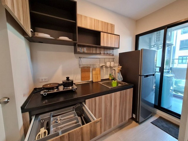 ให้เช่าคอนโด เดอะคิวบ์ พลัส พหลโยธิน 56 ตึกB 28 ตรม.ห้องใหม่ วิวสวน มีเครื่องซักผ้า ใกล้รถไฟฟ้า