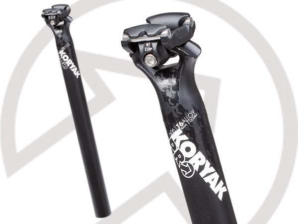 หลักอาน PRO Koryak MTB Seat Post no Setback ขนาด 27.2มม. มีเยื้อง 0 ยาว 400มม.