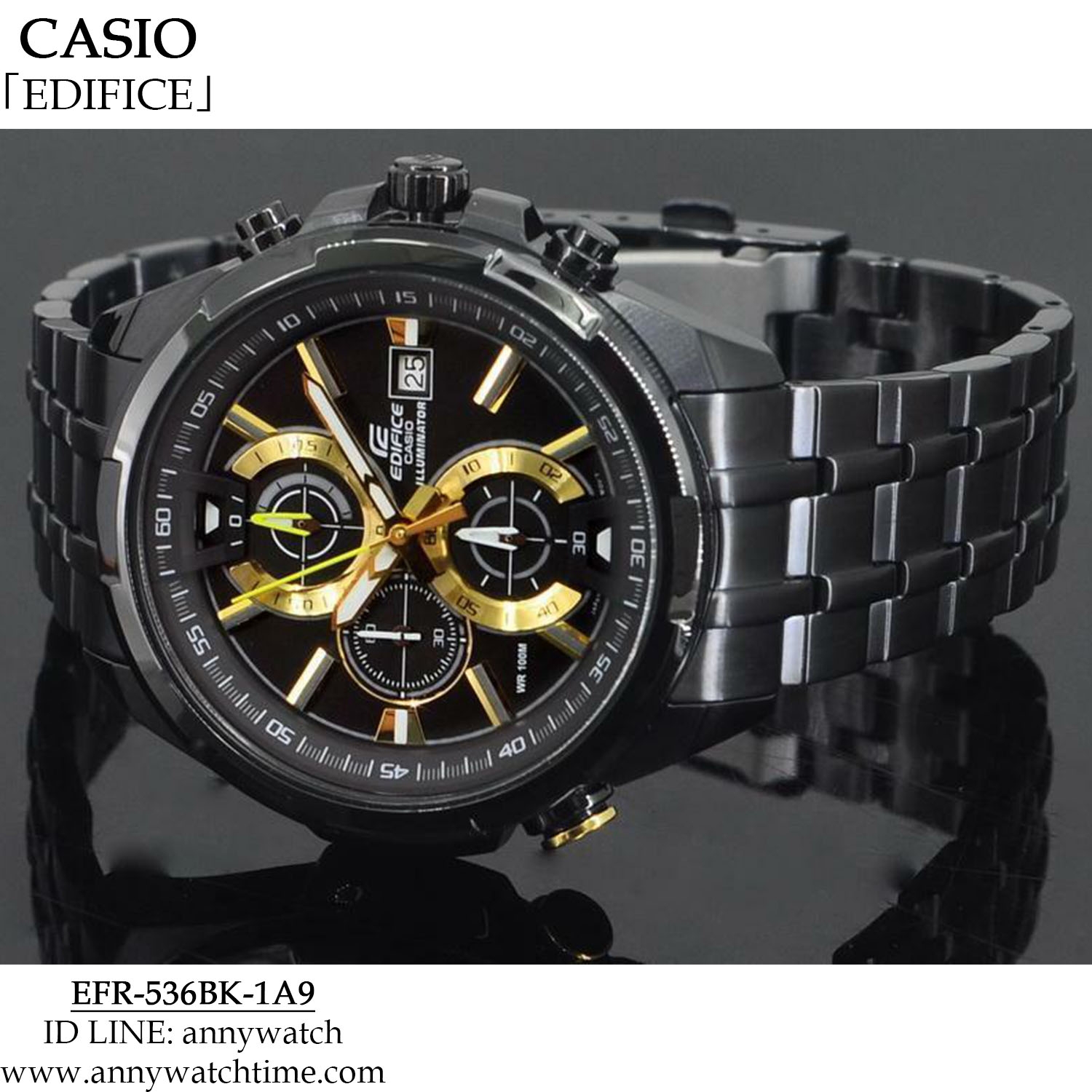 EDIFICE EFR-536BK-1A9