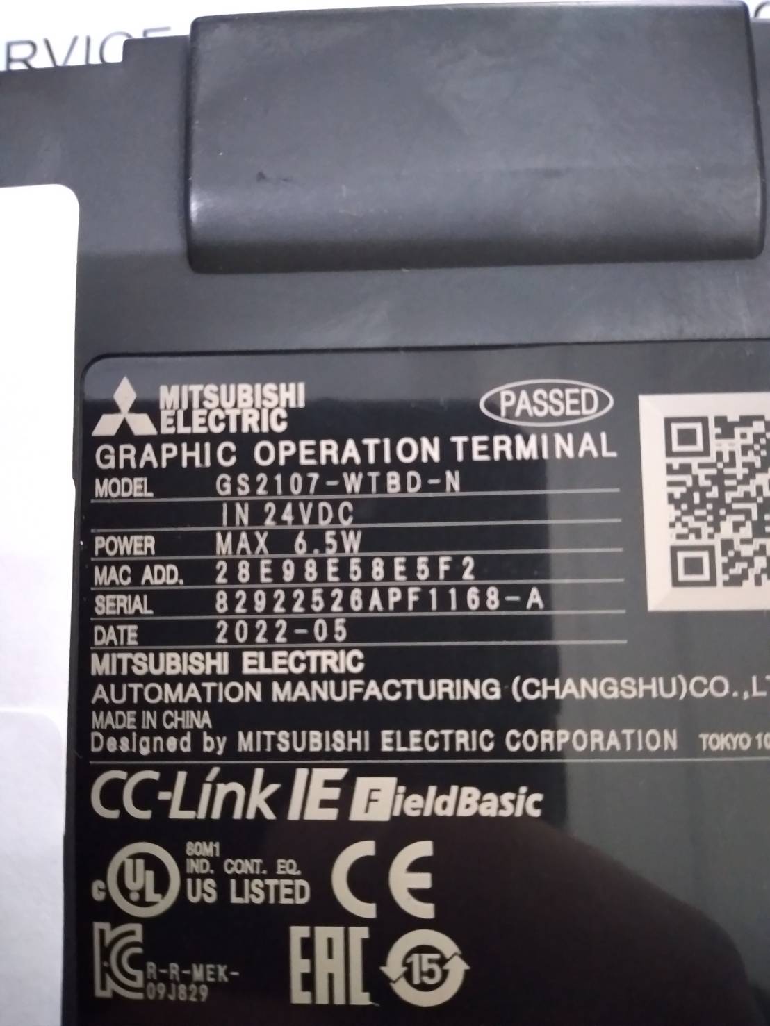 GS2107-WTBD-N HMI " MITSUBISHI "