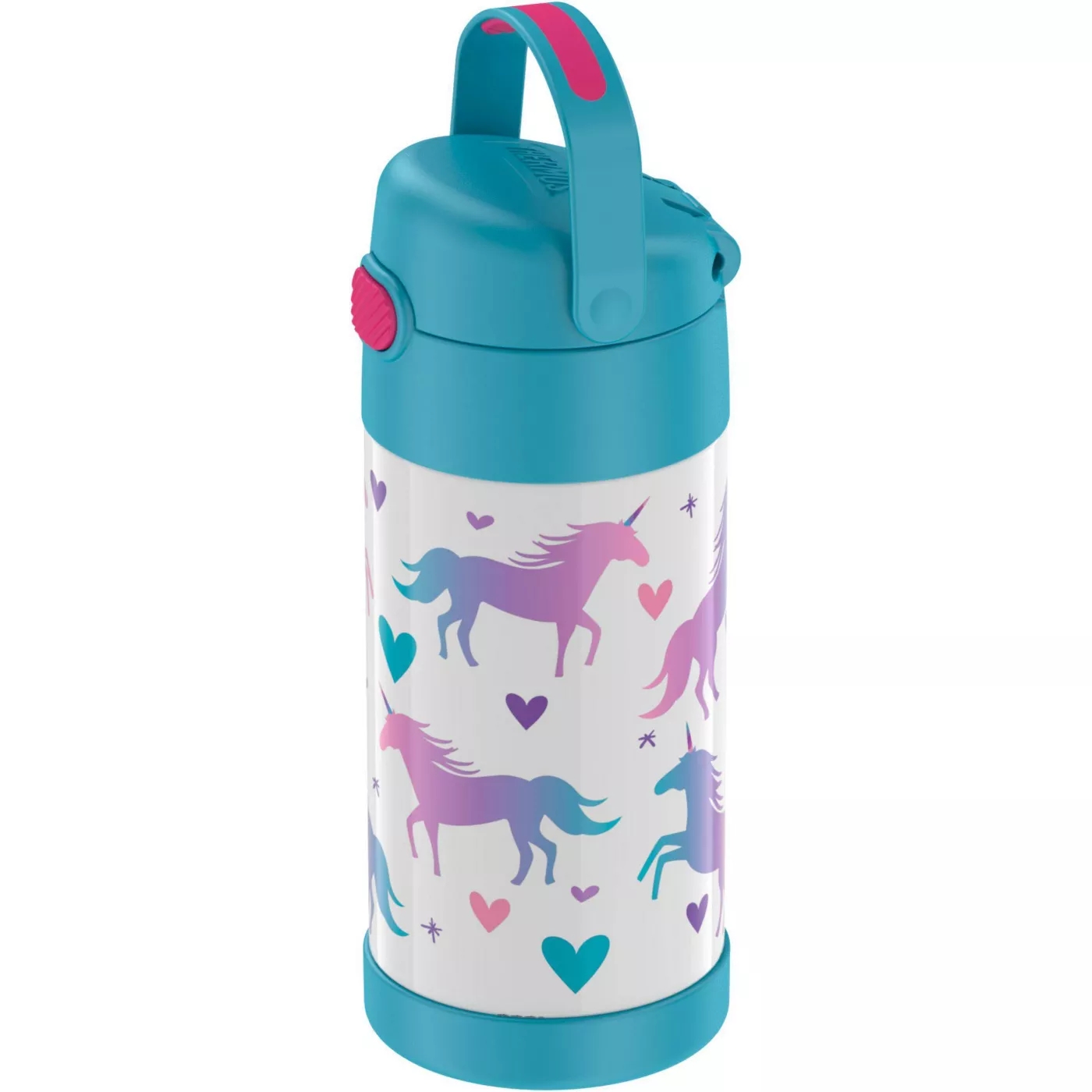กระติกน้ำ เก็บความเย็น Thermos Unicorn 12oz FUNtainer Water Bottle with Bail Handle - Blue