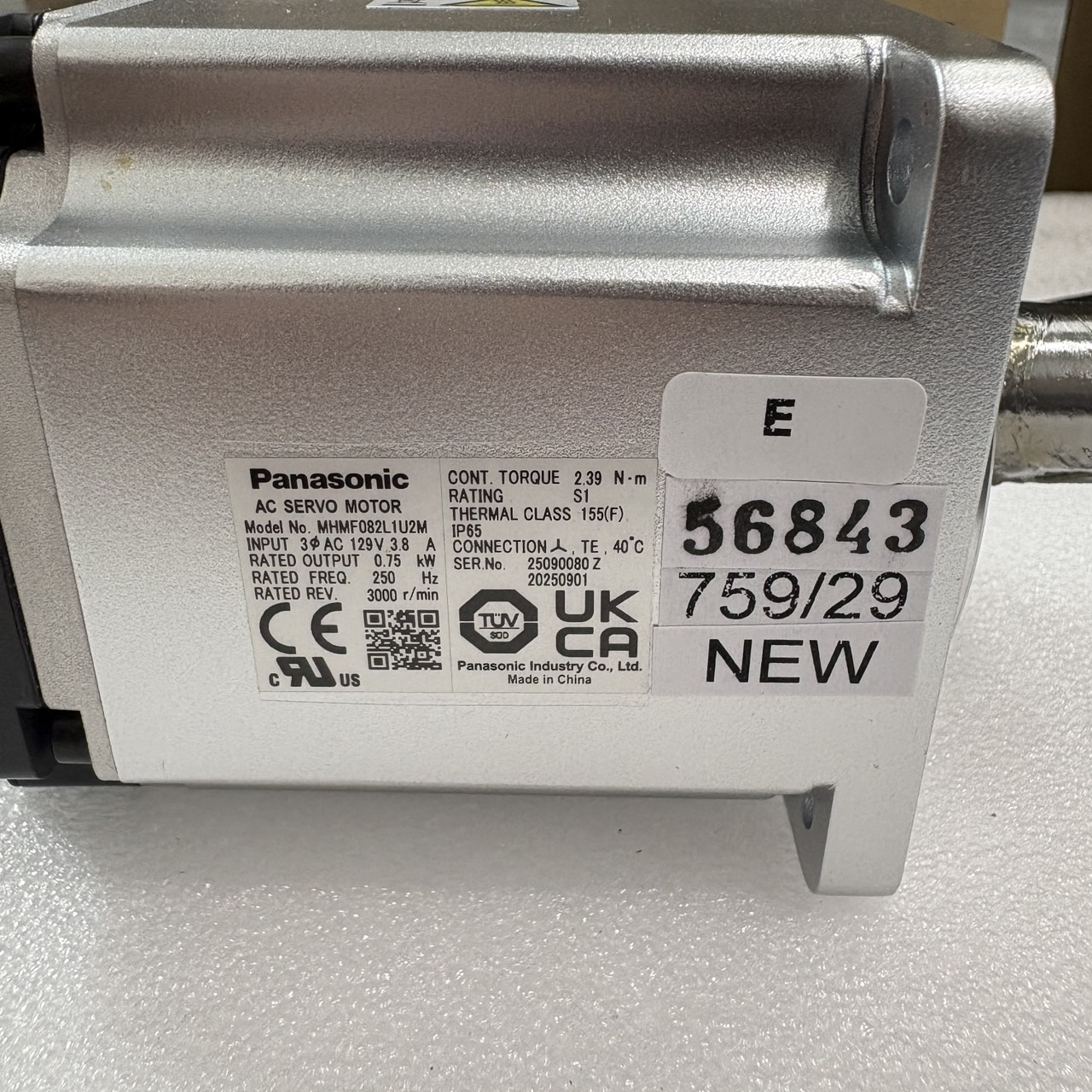 MHMF082L1U2M SERVO MOTOR “ PANASONIC ”
