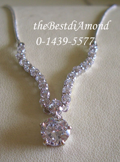 ==NL002RD+++สร้อยเพชรรูปปีกนก พร้อมเพชรห้อยตุ้งติ้ง+++ เรียบหรู เหมือนจริงมากๆๆๆ ใส่ได้ทุกงานเลยค่ะ ไม่มีตกยุคเลยค่ะ