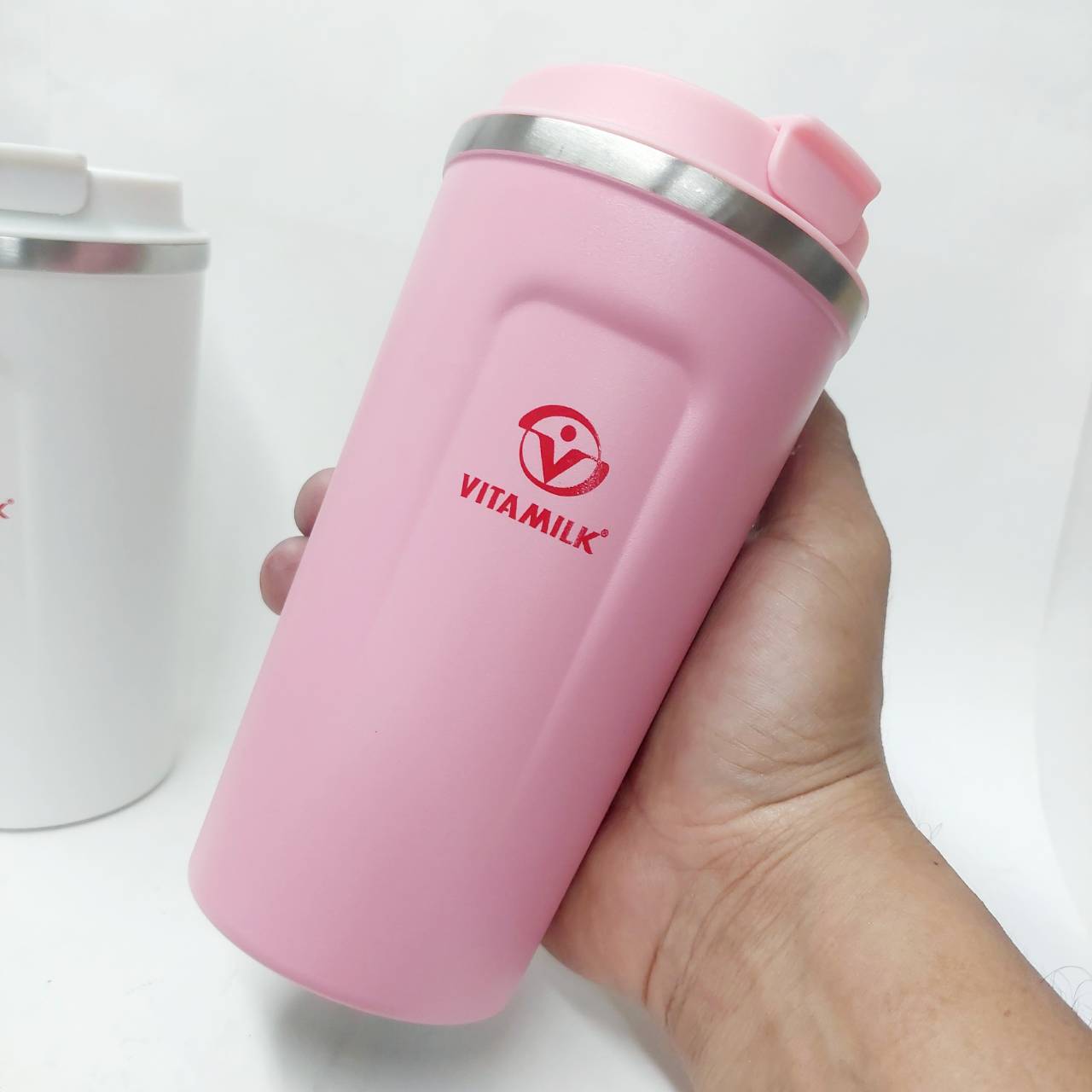 สกรีนโลโก้แก้วน้ำ vitamilk