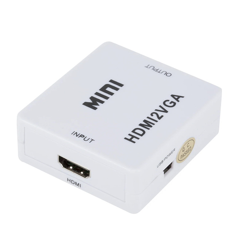X-Tips HDMI to VGA อะแดปเตอร์แปลง HDMI ออก VGA พร้อม AUX 3.5 มม.