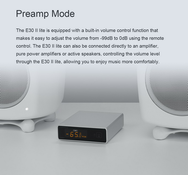 Topping E30ii Lite DAC ตั้งโต๊ะชิป AK4493S ประกันศูนย์ไทย