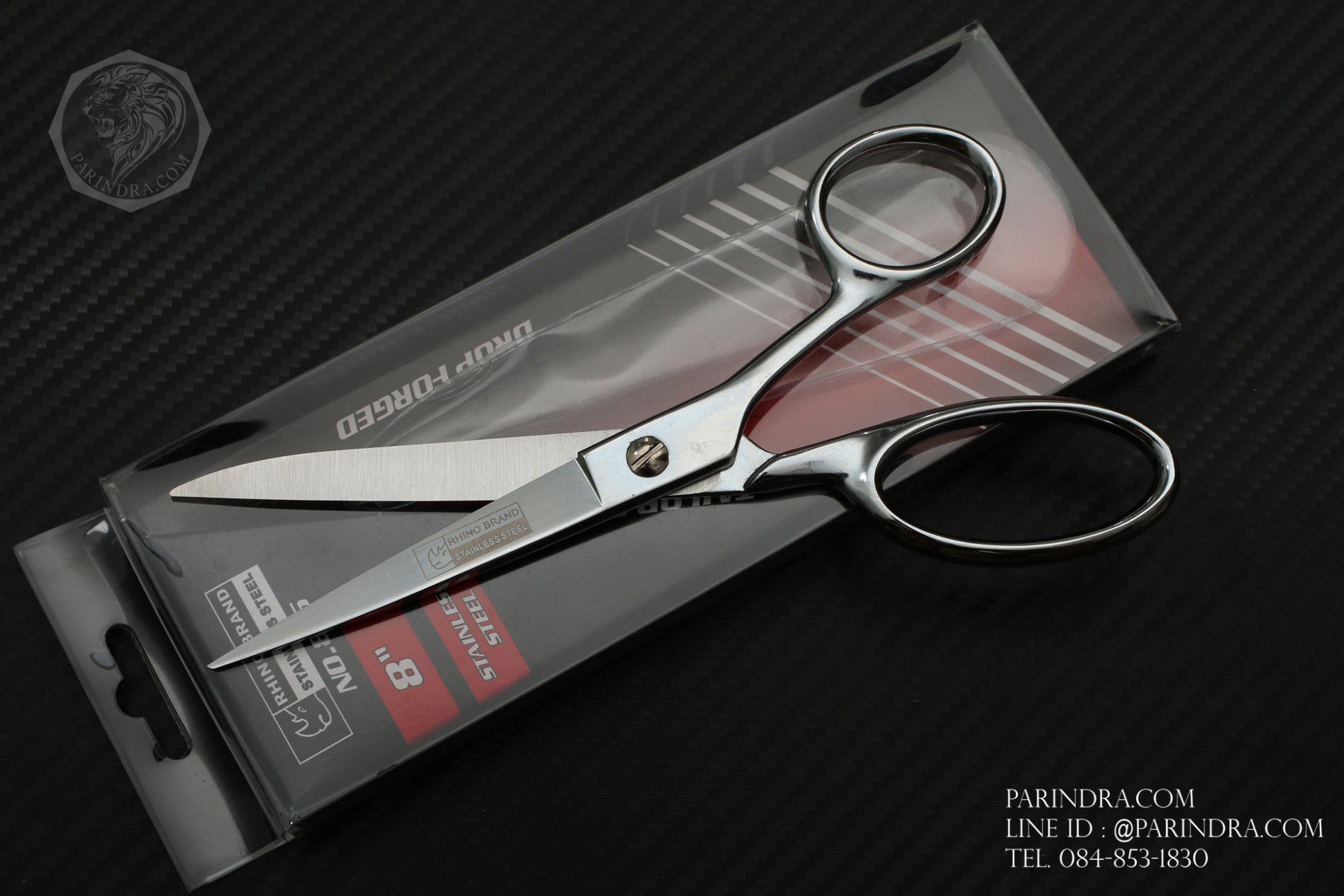 กรรไกรตัดผ้า Rhino Brand No.815 ขนาด 8 นิ้ว TAILOR SCISSORS STAINLESS STEEL DROP FORGED