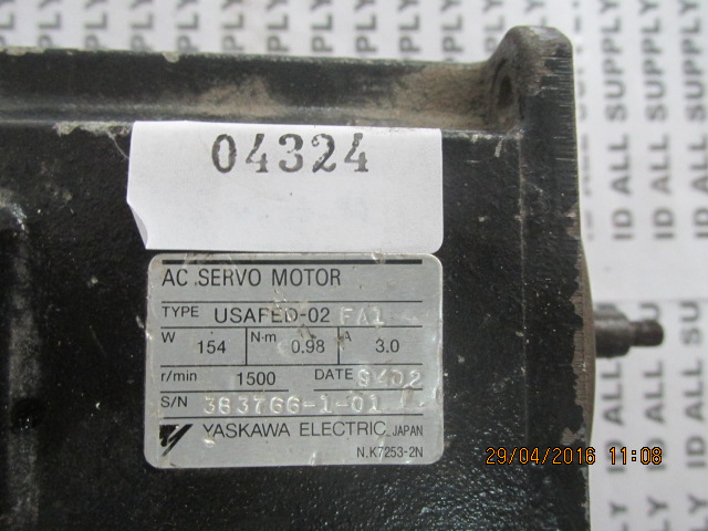 USAFED-02FA1 SERVO MOTOR " YASKAWA "