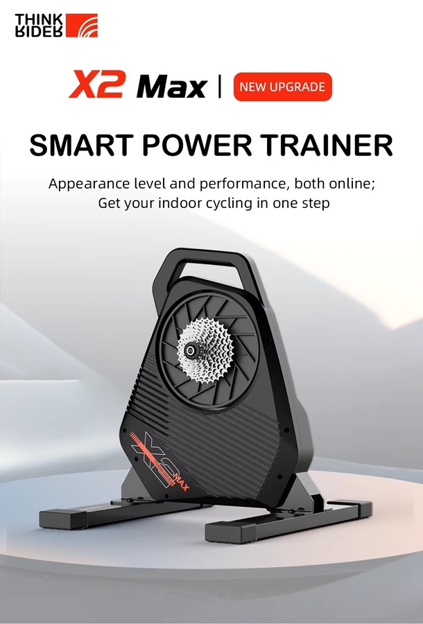 ThinkRider X2 MAX Smart Trainer 2025 - เทรนเนอร์จักรยานระดับมืออาชีพพร้อมระบบ ANT+/Bluetooth