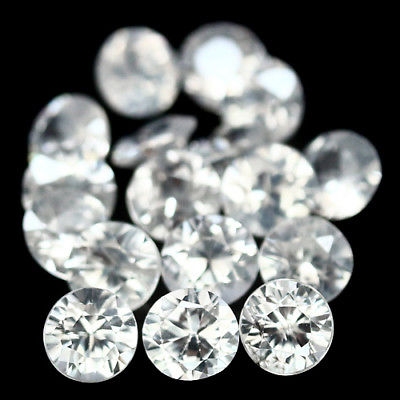 เพทายสีขาวเหลี่ยมเพชร (Zircon) 6.24 กะรัต 17 ชิ้น (0578)