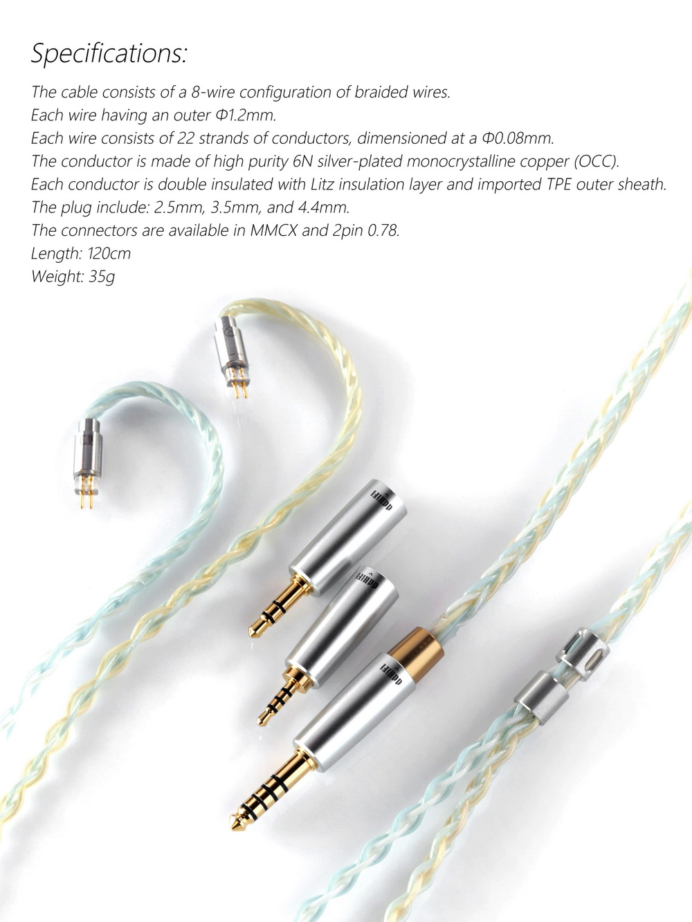 ขาย DD BC120C สายอัพเกรดหูฟัง (Sky Pro) Air Series ระดับเรือธง