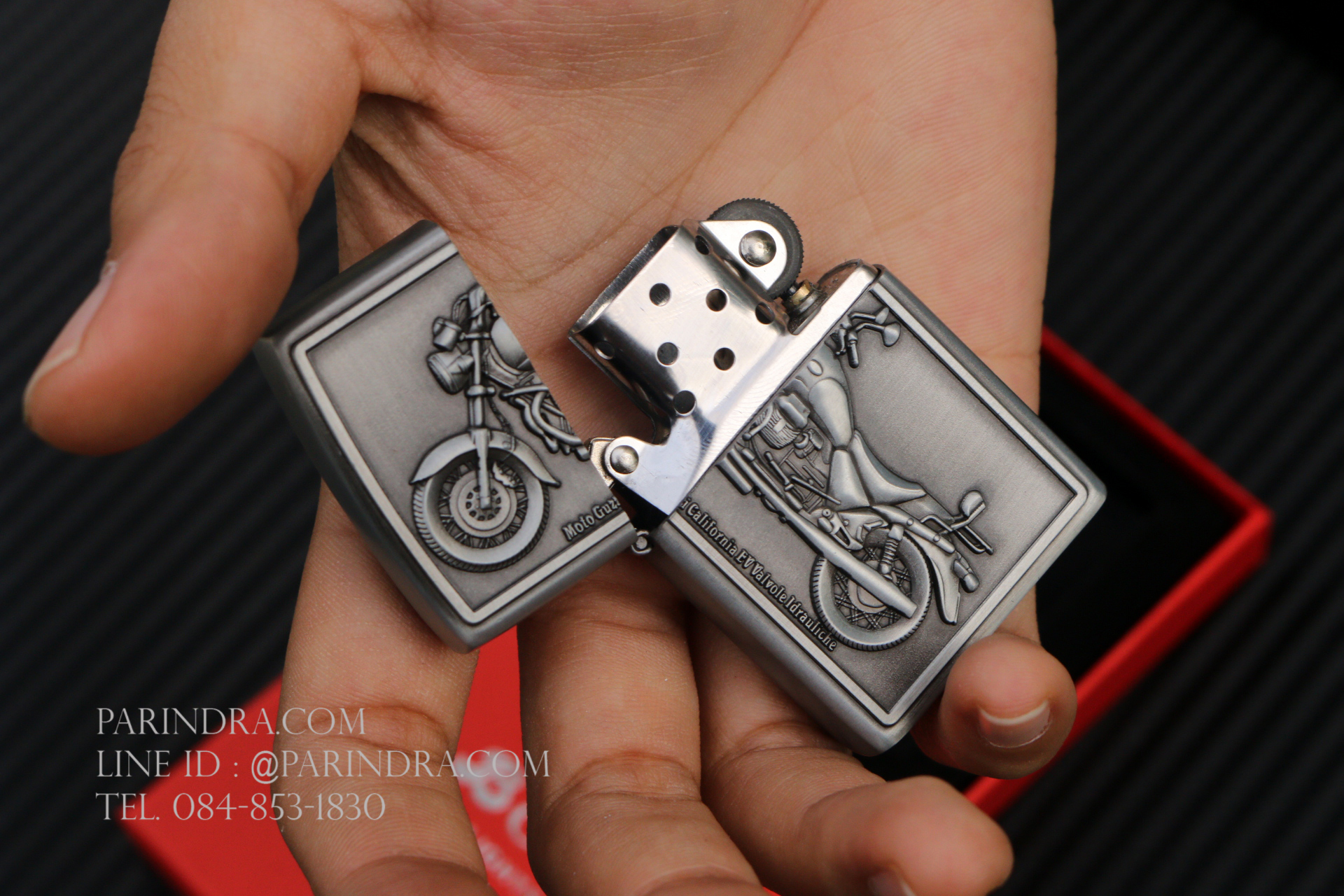 ไฟแช็คน้ำมัน ยี่ห้อ Bohai Moto ลายนูน