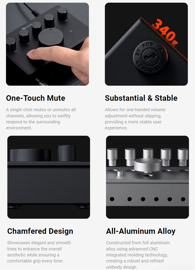 Fosi PH05 ตัวแยกสัญญาณ 3.5 มม. AUX ออกหูฟังได้ถึง 5 ตัว ประสิทธิภาพสูง ประกันศูนย์ไทย