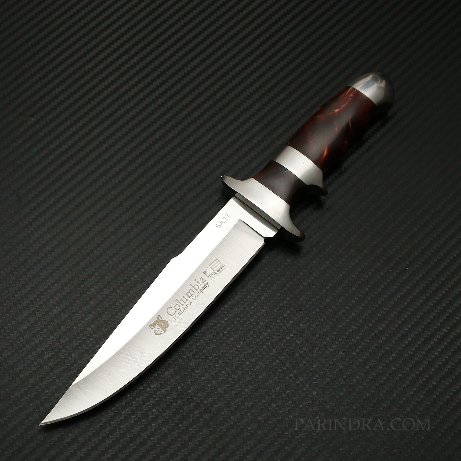มีดเดินป่า โคลัมเบีย COLUMBIA รุ่น SA27 คมมาก ด้ามลวดลาย ACRYLIC