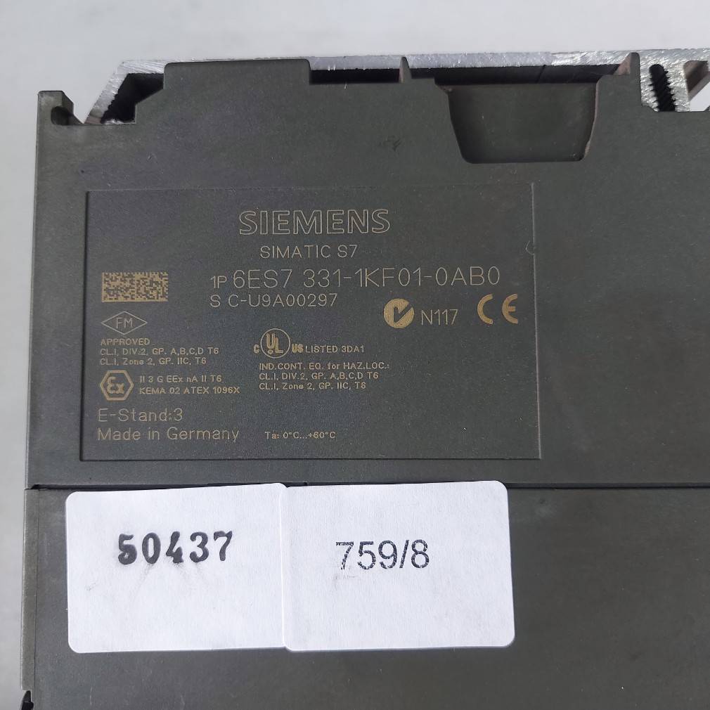 6ES7 331-1KF01-0AB0 PLC " SIEMENS "