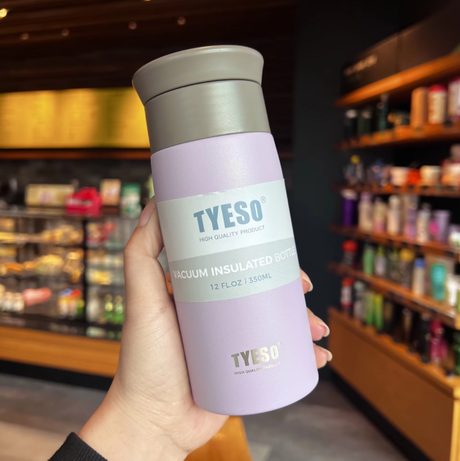 กระบอกสแตนเลส Tyeso รุ่น TS-8729B ขนาด 12FL.OZ/350 ml