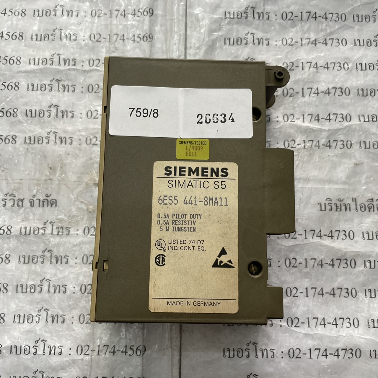 6ES5 441-8MA11 PLC " SIEMENS "