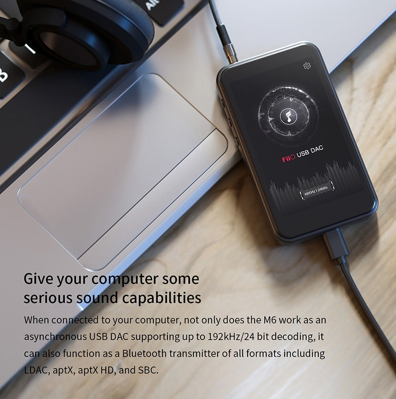 ขาย FiiO M6 DAP พกพา ชิป ES9018Q2C รองรับ Hi-Res , Bluetooth4.2 ประกันศูนย์ไทย