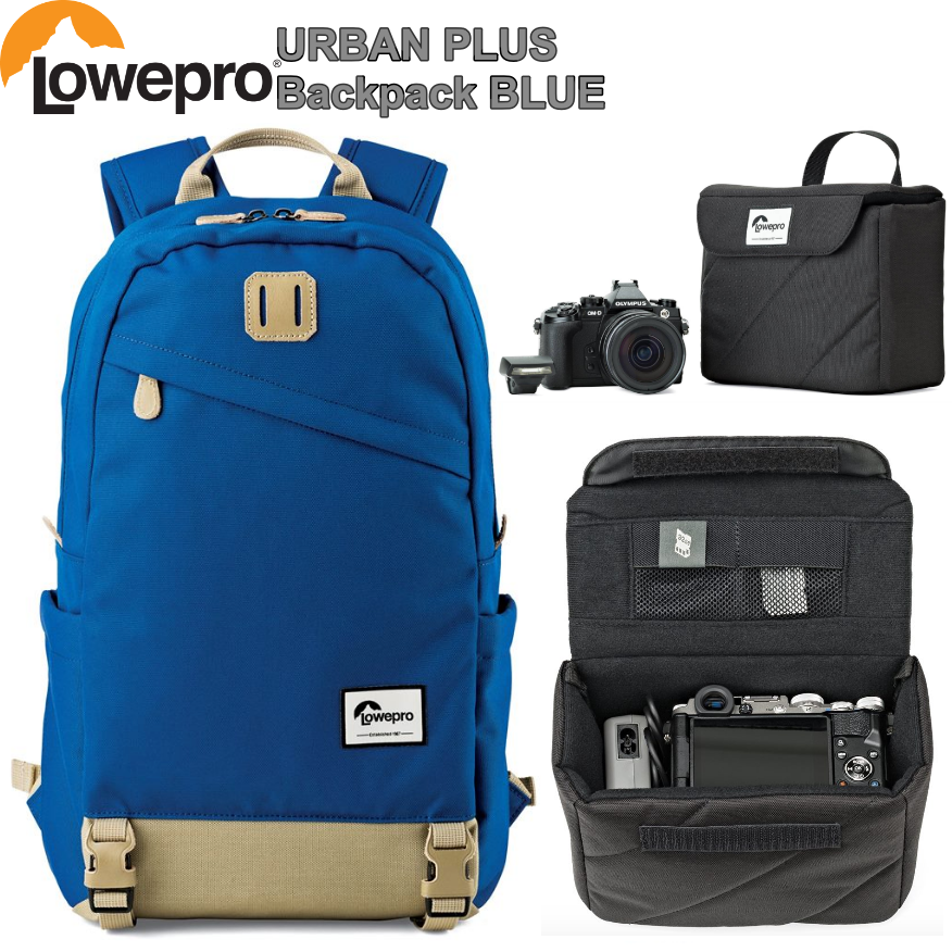 กระเป๋ากล้อง URBAN PLUS Backpack Lowepro BLUE กันน้ำ ของแท้ประกันศุนย์ 3ปี (ส่งฟรี)